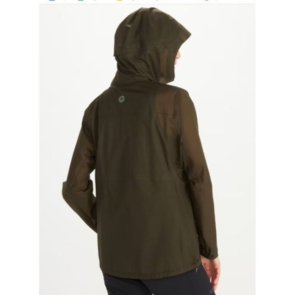 Marmot Jacket L Bantamweight Anorak Packable Green Lihtweight Waterproof - Picture 4 of 14